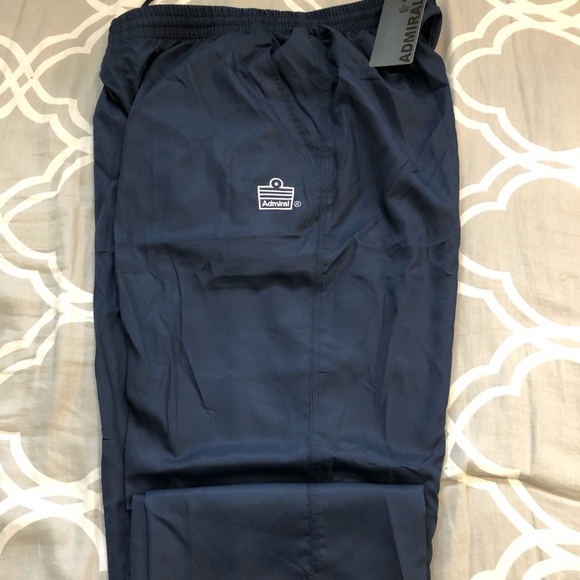 Admiral Brand Men’s Truck Sport Pants Medium Navy Blue elastic waistband - Picture 4 of 11